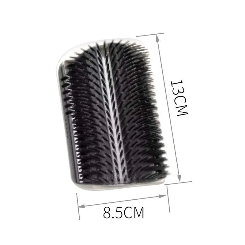 Cat Corner Massage Brush – Self-Grooming Scratcher with Hair Removal Comb