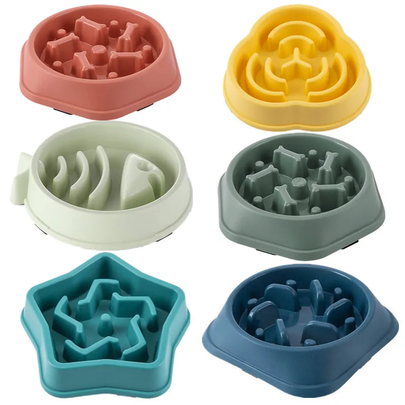 Anti-Choke Slow Feeder Pet Bowl – Non-Slip Maze Design for Dogs & Cats