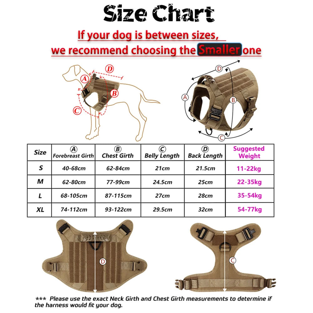 TacticalGuard Heavy-Duty Dog Harness