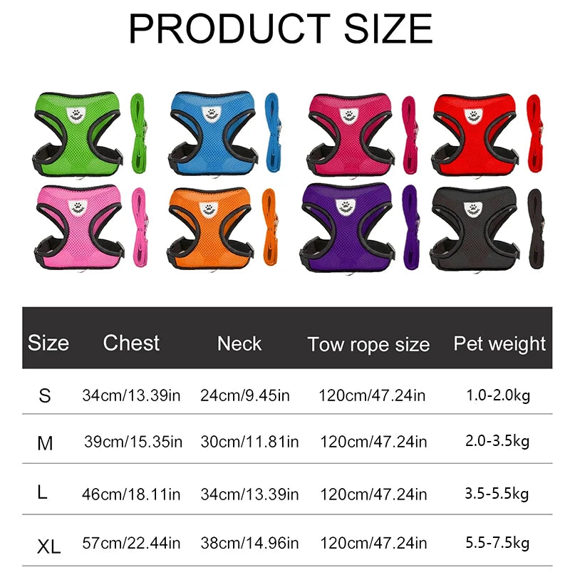 AirWalk Mesh Reflective Pet Harness