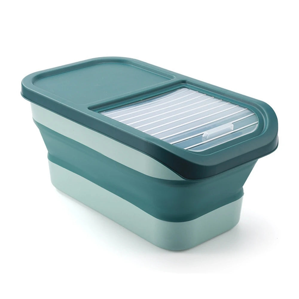 Collapsible Pet Food Storage Container – Airtight & Foldable