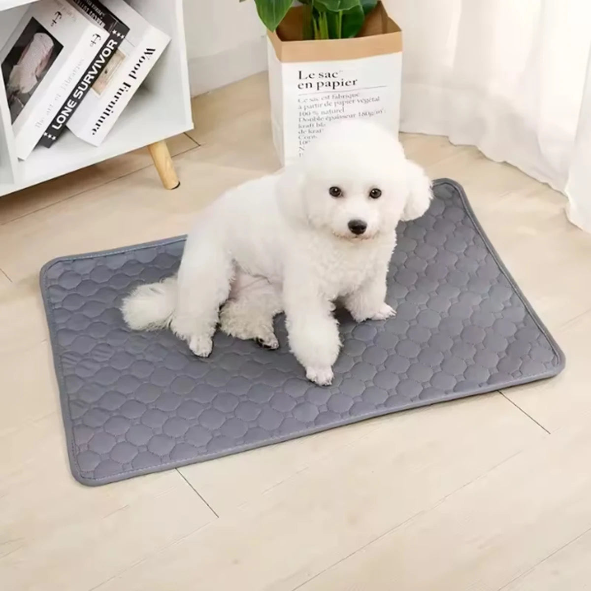 Reusable Waterproof Dog Pee Pad – Washable Training Mat