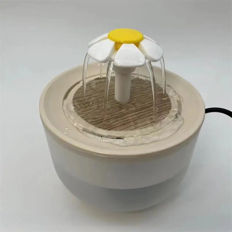 Electric Pet Water Fountain – 1200mL Auto Filter USB Dispenser