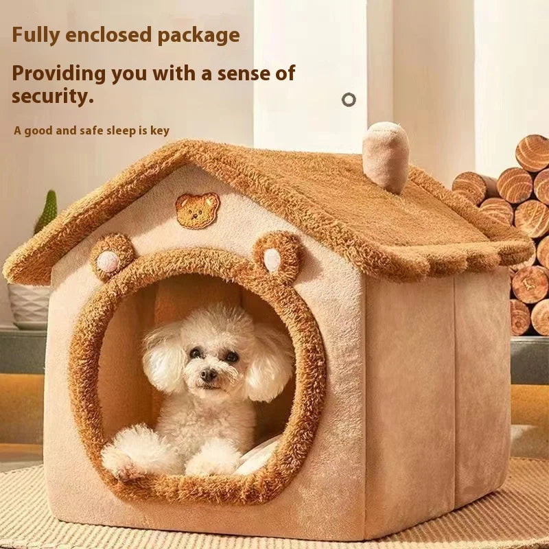 CozyNest All-Season Pet House Bed