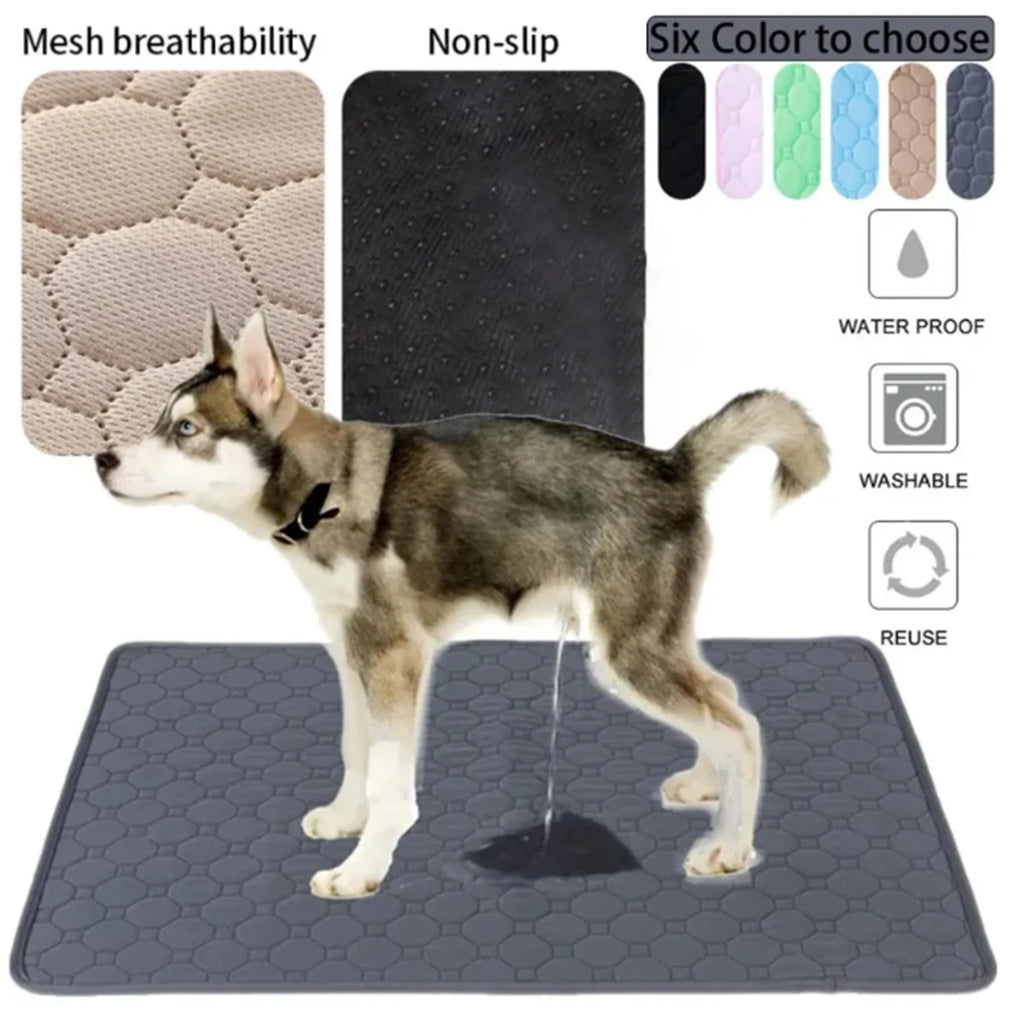Reusable Waterproof Dog Pee Pad – Washable Training Mat