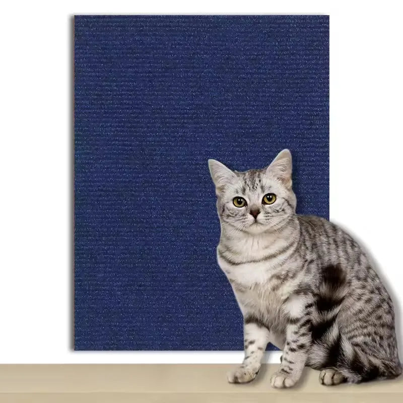 Cat Scratcher Sofa Protector – Self-Adhesive Trimmable Carpet Mat (7 Colours)
