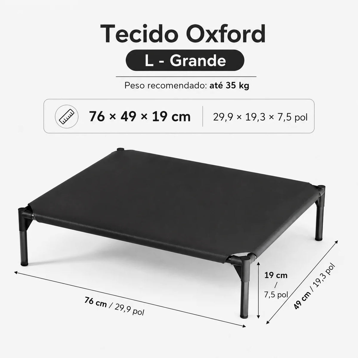 TrailRest Elevated Pet Camping Bed