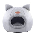 Cosy Winter Cat Cave Bed – Warm Enclosed Pet House