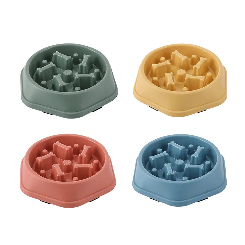 Anti-Choke Slow Feeder Pet Bowl – Non-Slip Maze Design for Dogs & Cats
