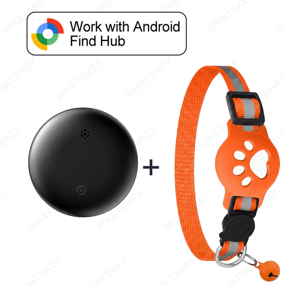 Adjustable Pet GPS Tracker Collar – Compatible with Google Find My
