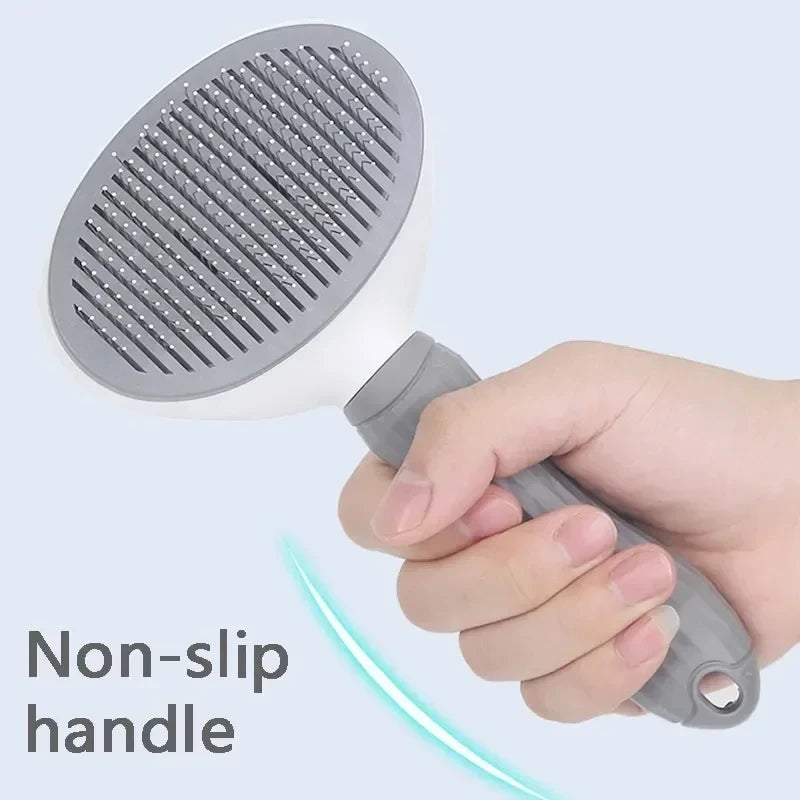 Self-Cleaning Pet Brush & Dematting Comb – For Dogs & Cats