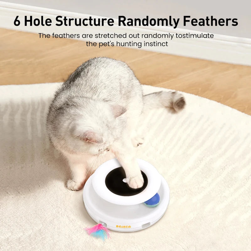 FeatherSpin 2-in-1 Smart Cat Toy Set