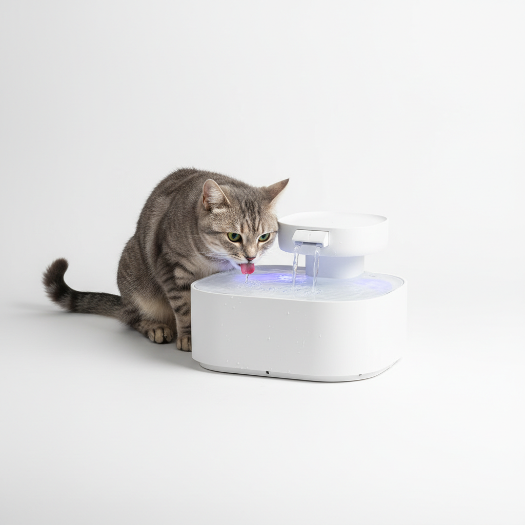 ROJECO Wireless Cat Water Fountain – 2600mAh Smart Infrared Sensor
